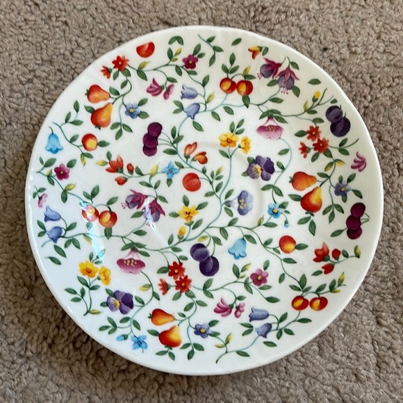 Other - Vtg  Fine Bone China Chintz Saucer England Approx 6.75"
